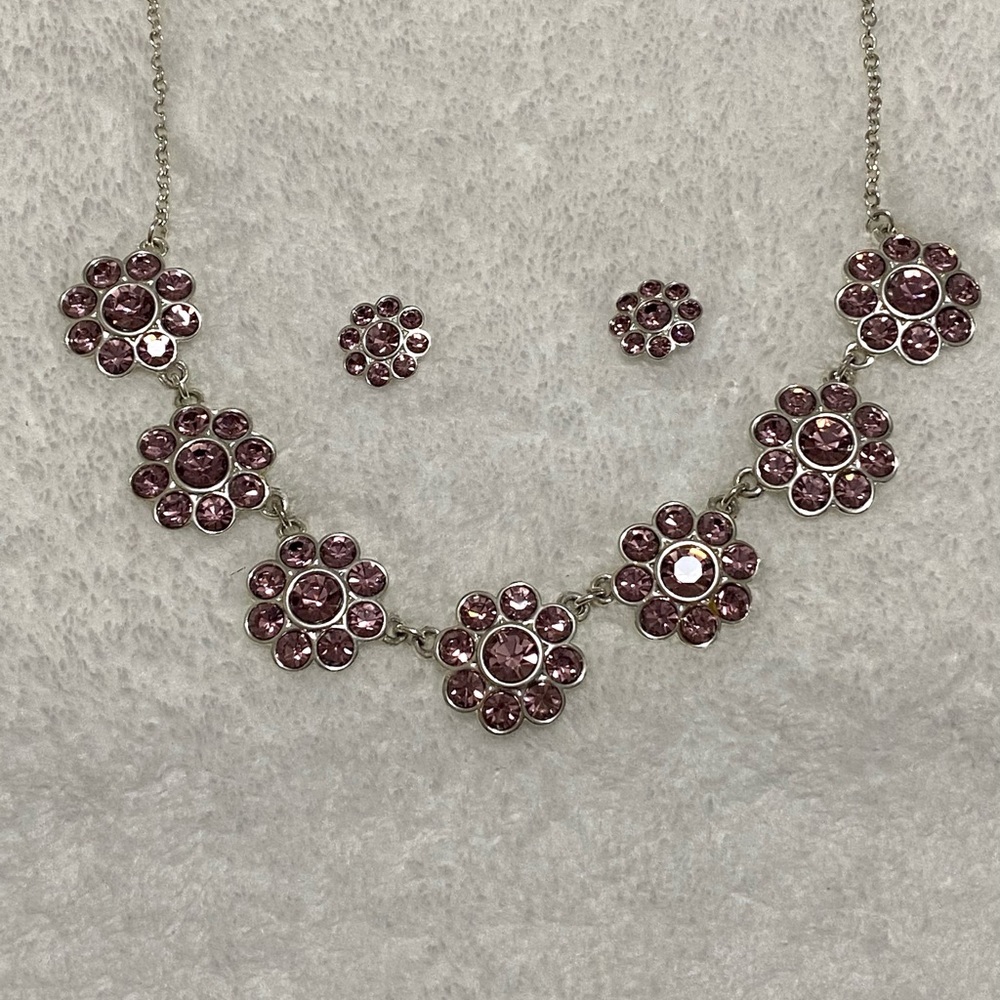 Avon Sparkling Flowers Statement Set